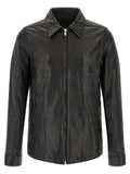 Men's Black Lamb Leather Jacket Clothing