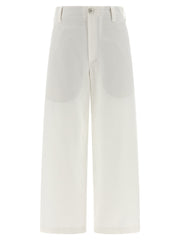 Women's Cotton And Linen Gabardine Chino White