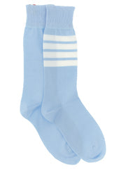 Women's Blue Cotton Socks Clothing