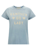 Women's Blue Cotton T-Shirt