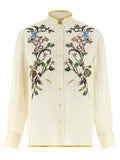 Women's Beige Linen Blouse