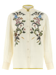 Women's Beige Linen Blouse