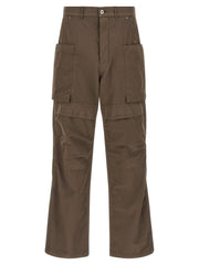 Men's Brown Cotton Cargo Pants