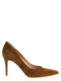 Women's Pump Brown Suede Leather