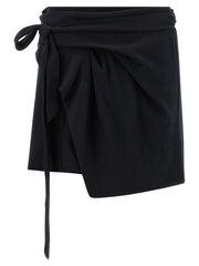 Women's Black Cotton Long Skirt
