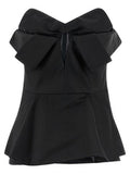 Women's Black Polyester Tank Tops