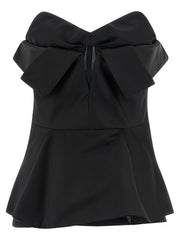 Women's Black Polyester Tank Tops