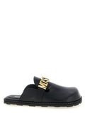 Men's Black Calfskin Clogs Shoe
