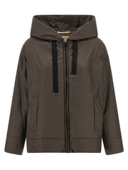 Women's Brown Polyester Shell Jacket Clothing