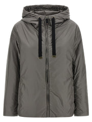 Women's Gray Polyester Jacket Clothing
