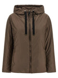 Women's Brown Polyester Full-Length Jacket Clothing