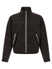 Men's Brown Virgin Wool Full-Length Jacket Clothing