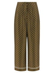 Women's Bicolor Silk Casual Pants