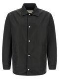 Men's Black Polyester Jacket Clothing
