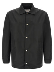 Men's Black Polyester Jacket Clothing