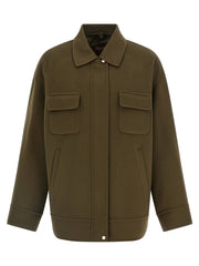 Women's Bicolor Virgin Wool Coat Clothing