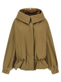 Women's Beige Cotton Shell Jacket Clothing
