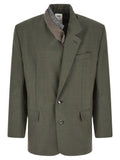 Men's Bicolor Virgin Wool Blazer Clothing
