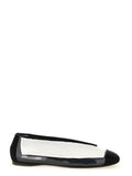 Women's Black Pvc Ballet Flats