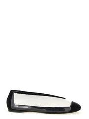Women's Black Pvc Ballet Flats