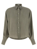 Women's Bicolor Linen Blouse