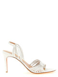 Women's Eloise Sandal White Lamb Leather Heels