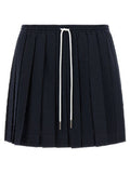 Women's Blue Wool Long Skirt