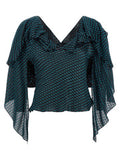 Women's Blue Modal Blouse