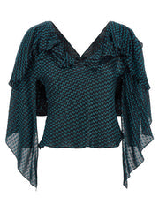 Women's Blue Modal Blouse
