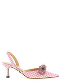 Women's Double Bow Slingback Heel Pink