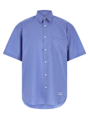 Men's Blue Cotton Blouse