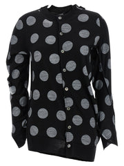 Women's Bicolor Wool Cardigan Clothing