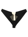 Women's Black Nylon Briefs Clothing