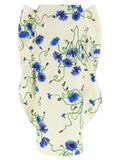 Women's Blue Cotton Mini Skirt