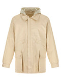 Men's Beige Linen Shell Jacket Clothing