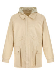 Men's Beige Linen Shell Jacket Clothing