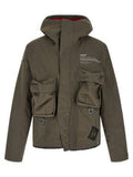 Men's Gray Nylon Parka Clothing