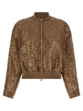 Women's Brown Silk Cardigan Clothing