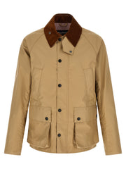 Men's Beige Nylon Shell Jacket Clothing