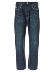 Men's Blue Linen Jeans Denim Clothing