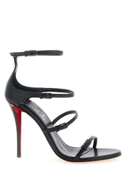 Women's Millennium Sandal Black Goat Leather Heels