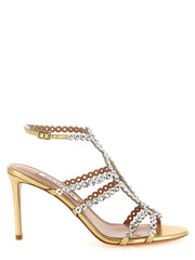 Women's Mooncrush Sandal Gold Lamb Leather Heels