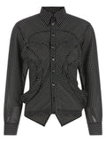 Women's Bicolor Polyester Blouse