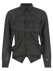 Women's Bicolor Polyester Blouse