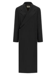 Women's Blue Wool Coat Clothing