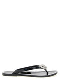 Women's Black Pvc Slides Shoe