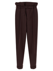 Men's Purple Wool Casual Pants