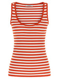 Women's Multicolor Viscose Sleeveles T-Shirt