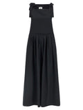 Women's Black Cotton Jumpsuit