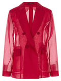 Women's Fuchsia Silk Blazer Clothing